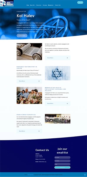 kolhalev.org, website by Net Ingenuity