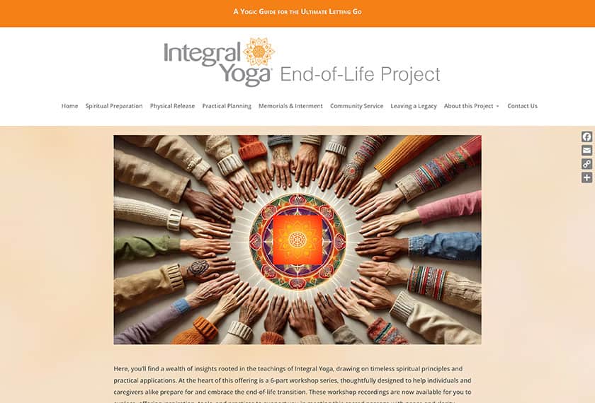 yogicendoflife.org home page